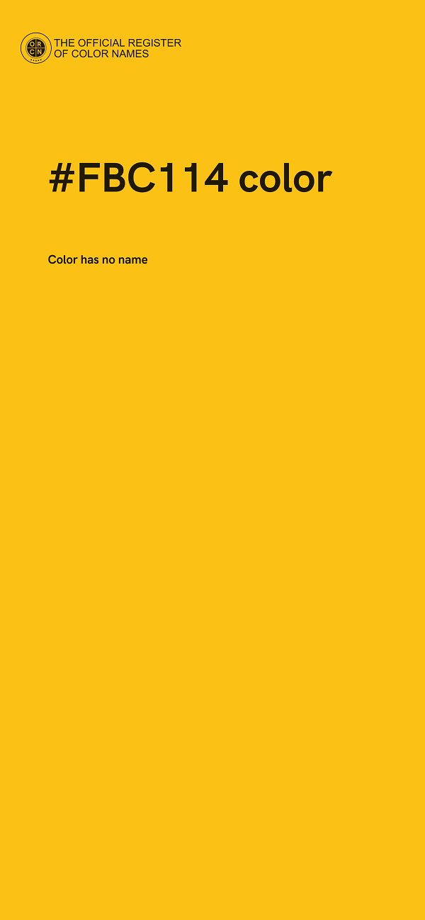 #FBC114 color image