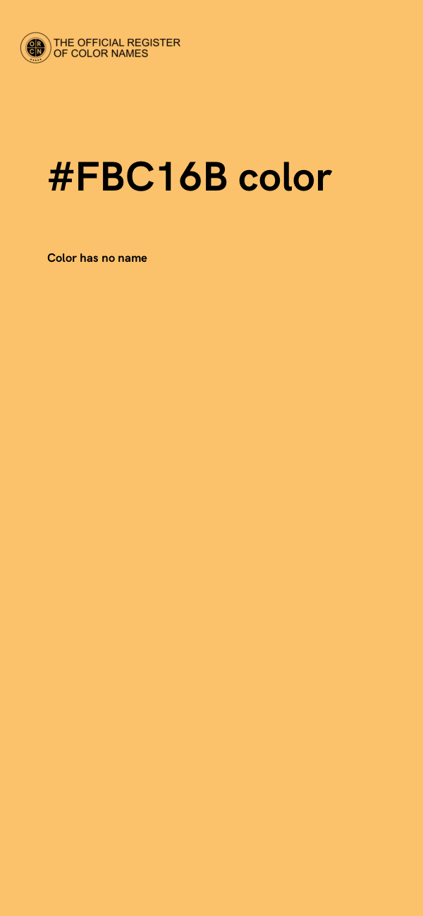 #FBC16B color image