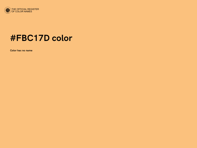 #FBC17D color image