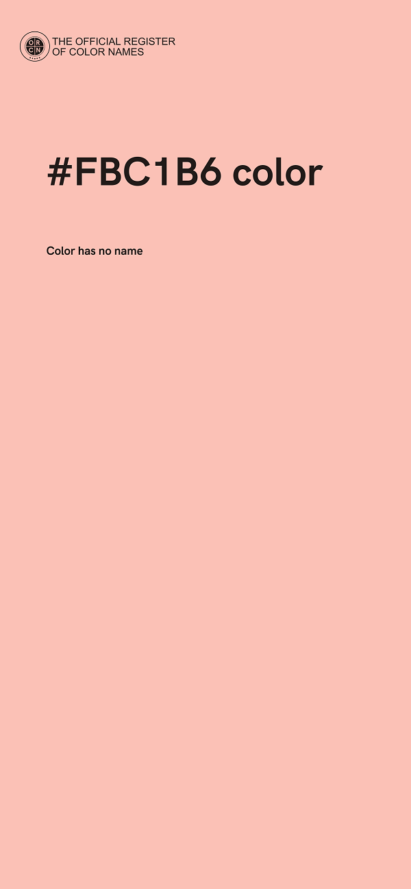 #FBC1B6 color image