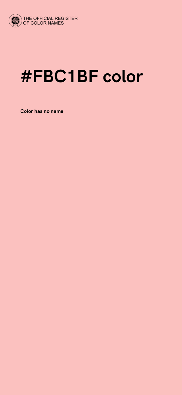 #FBC1BF color image