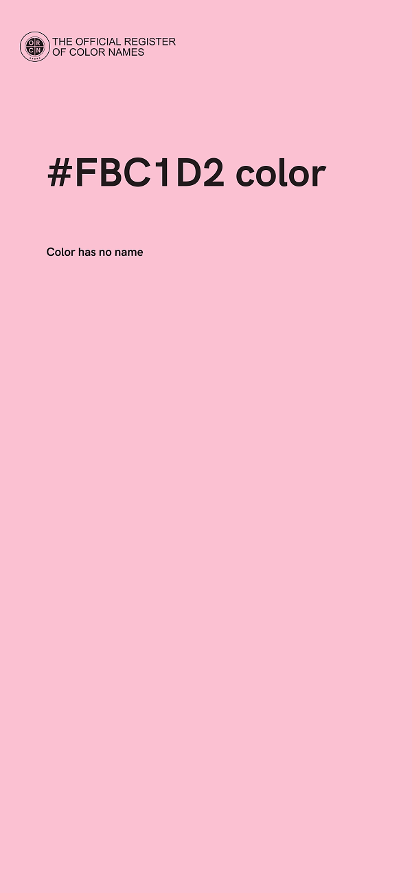 #FBC1D2 color image