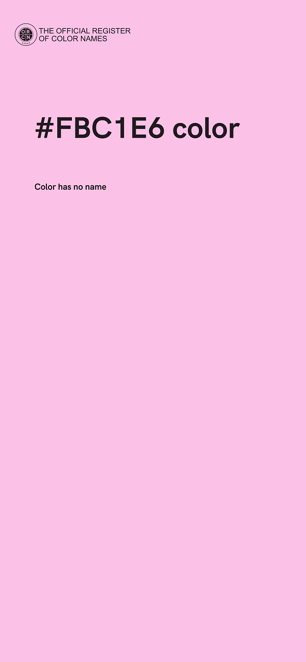 #FBC1E6 color image