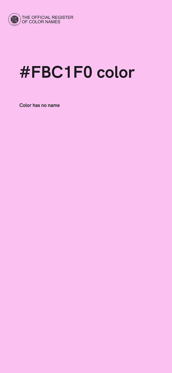 #FBC1F0 color image