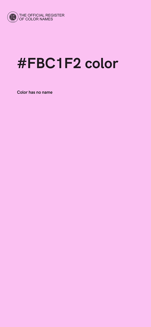 #FBC1F2 color image