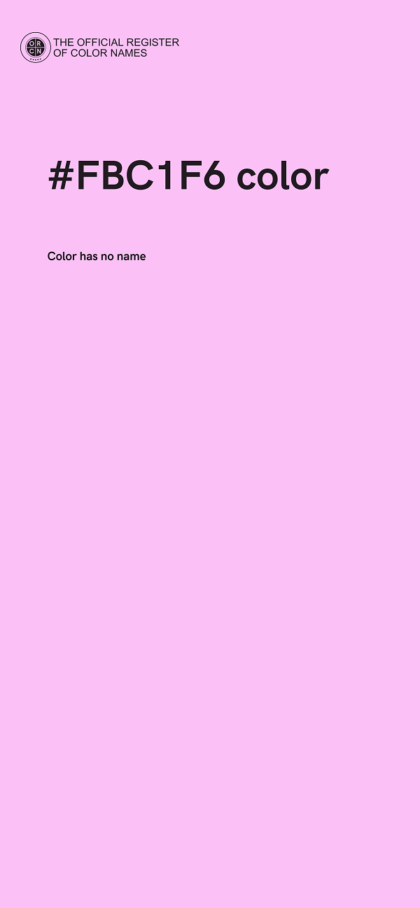#FBC1F6 color image