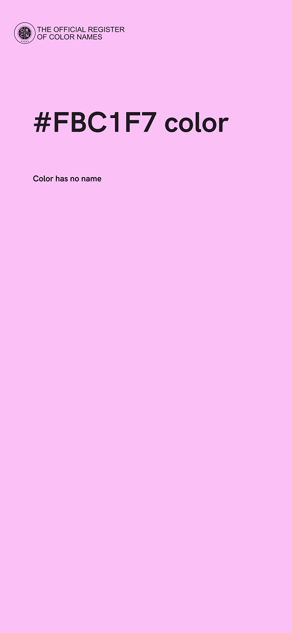 #FBC1F7 color image