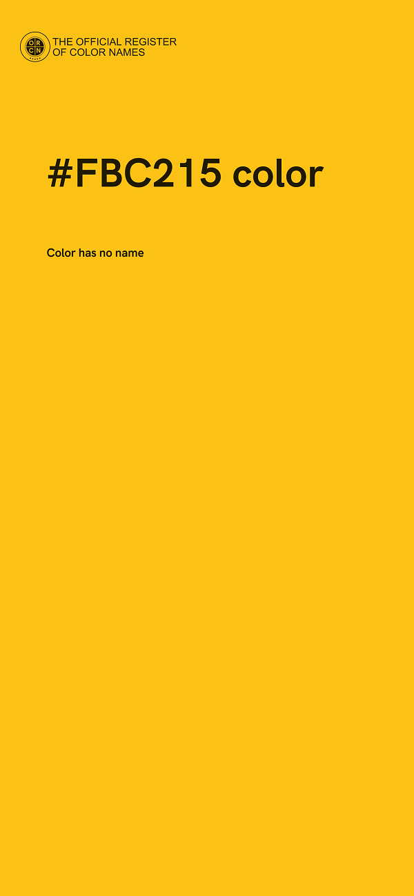 #FBC215 color image