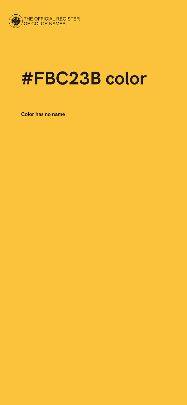 #FBC23B color image