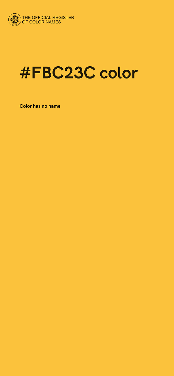 #FBC23C color image