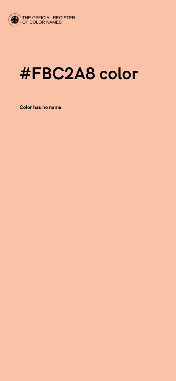 #FBC2A8 color image