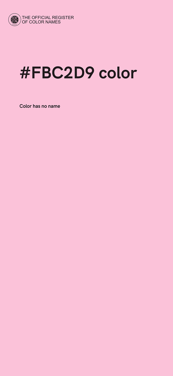 #FBC2D9 color image
