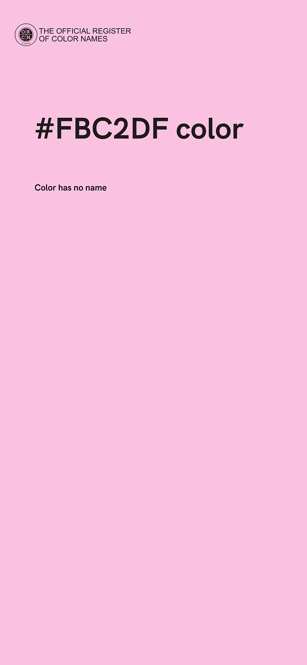 #FBC2DF color image