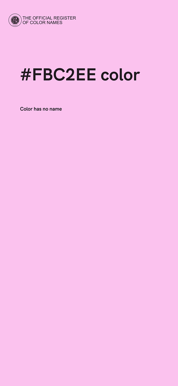 #FBC2EE color image
