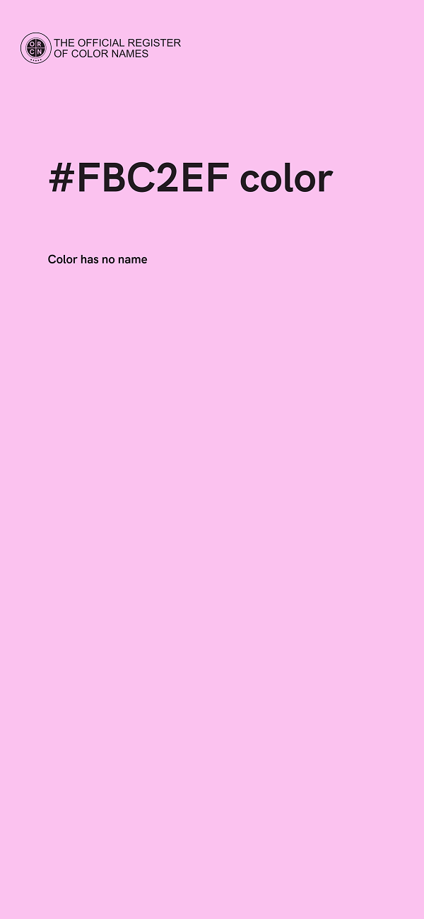 #FBC2EF color image