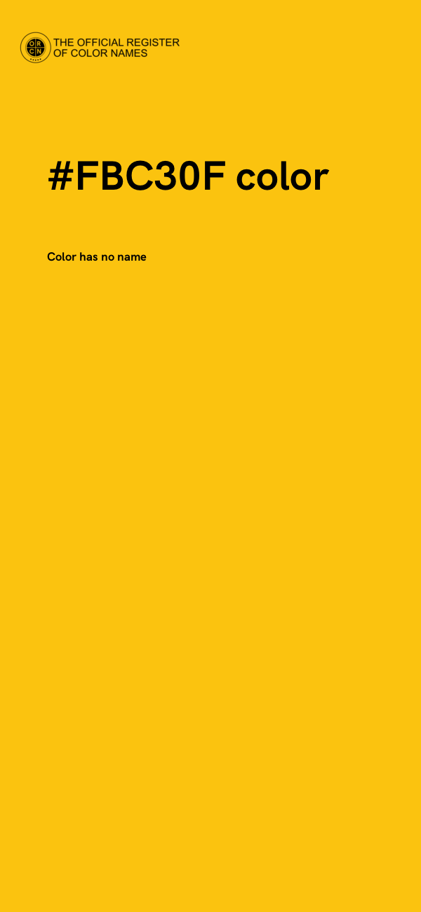 #FBC30F color image