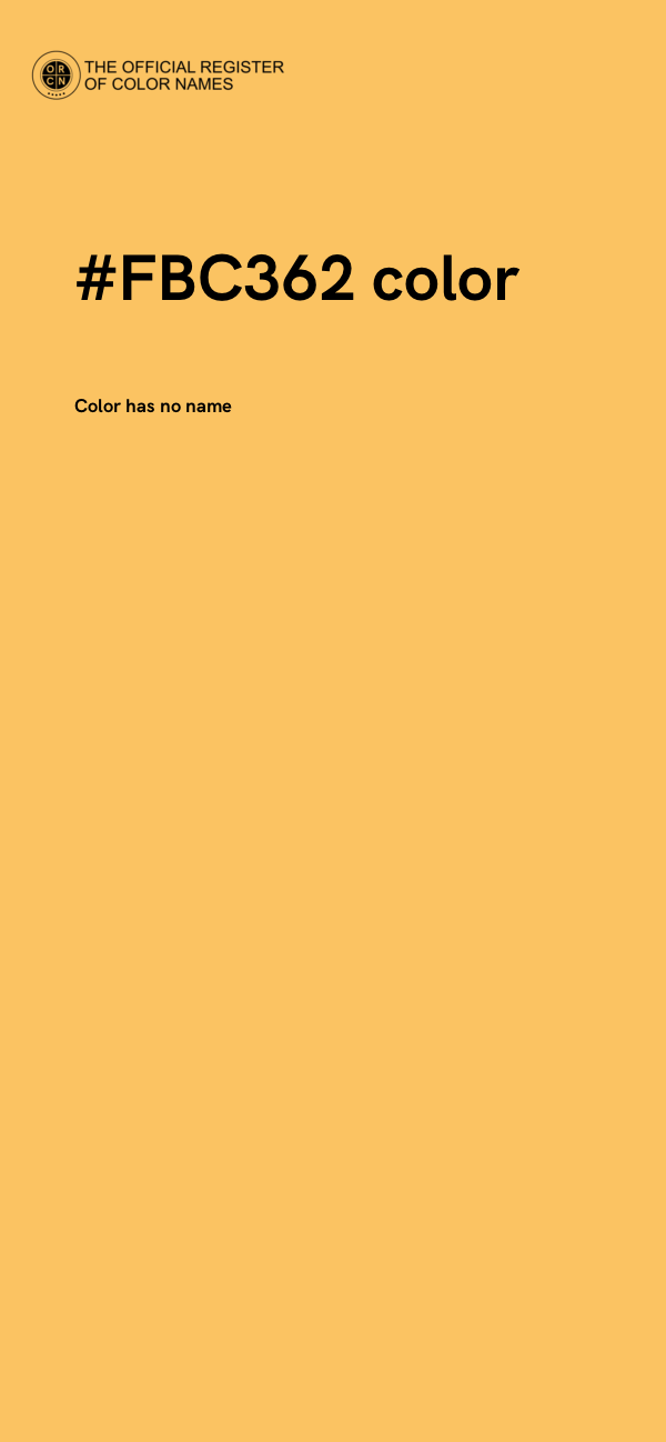 #FBC362 color image