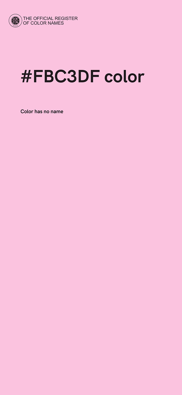 #FBC3DF color image