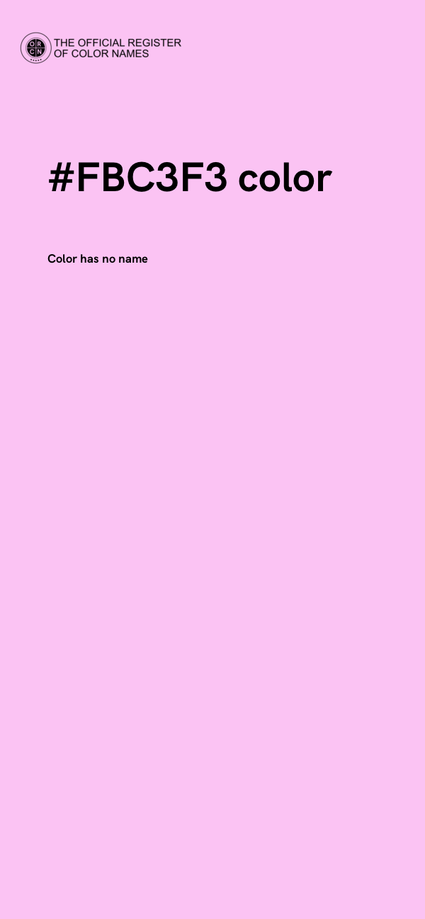 #FBC3F3 color image