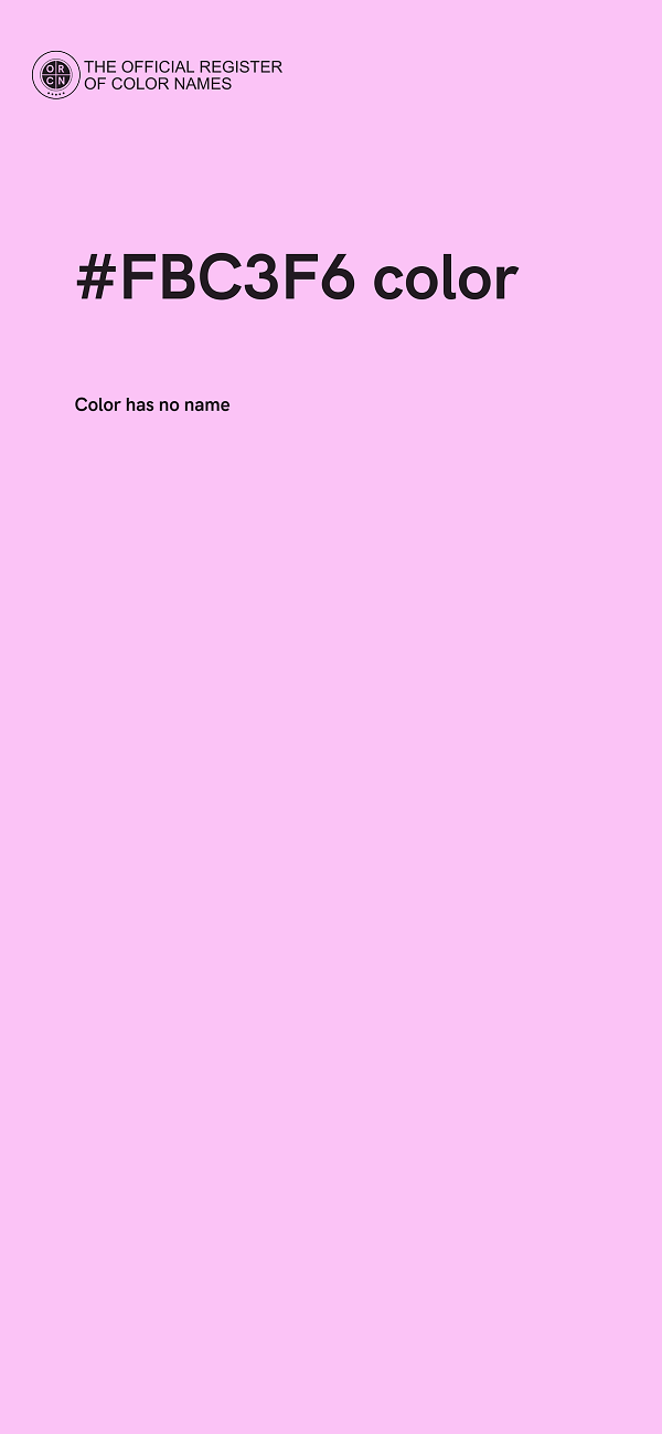 #FBC3F6 color image
