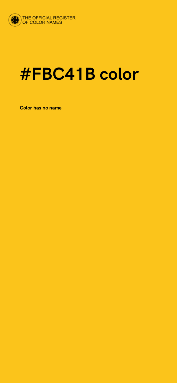 #FBC41B color image