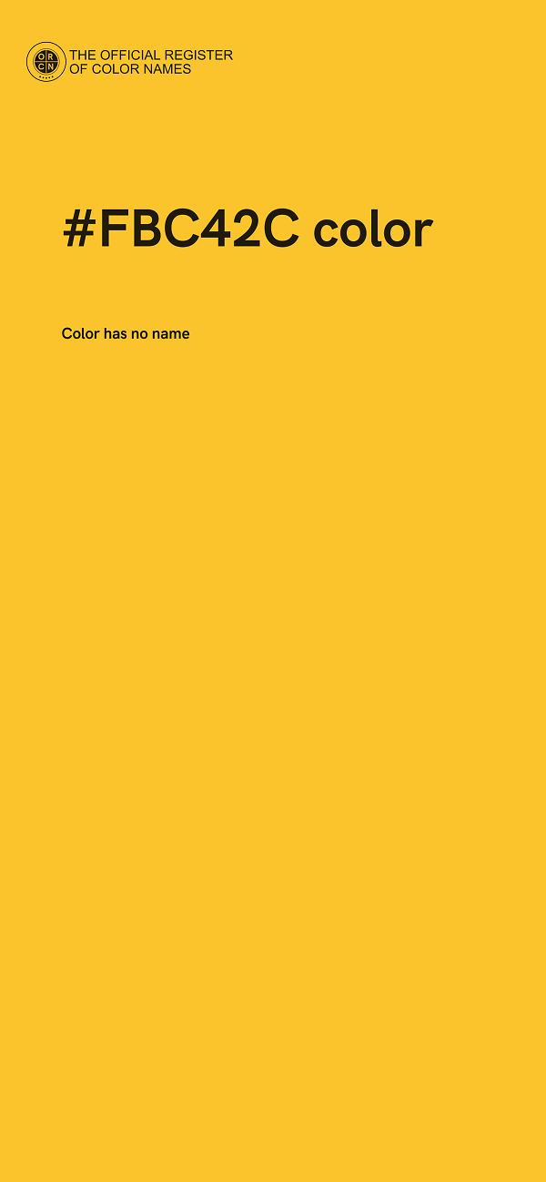 #FBC42C color image