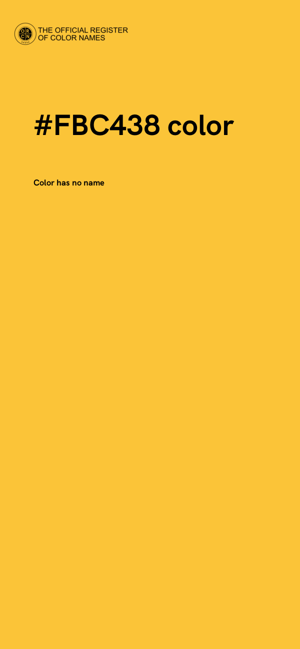 #FBC438 color image