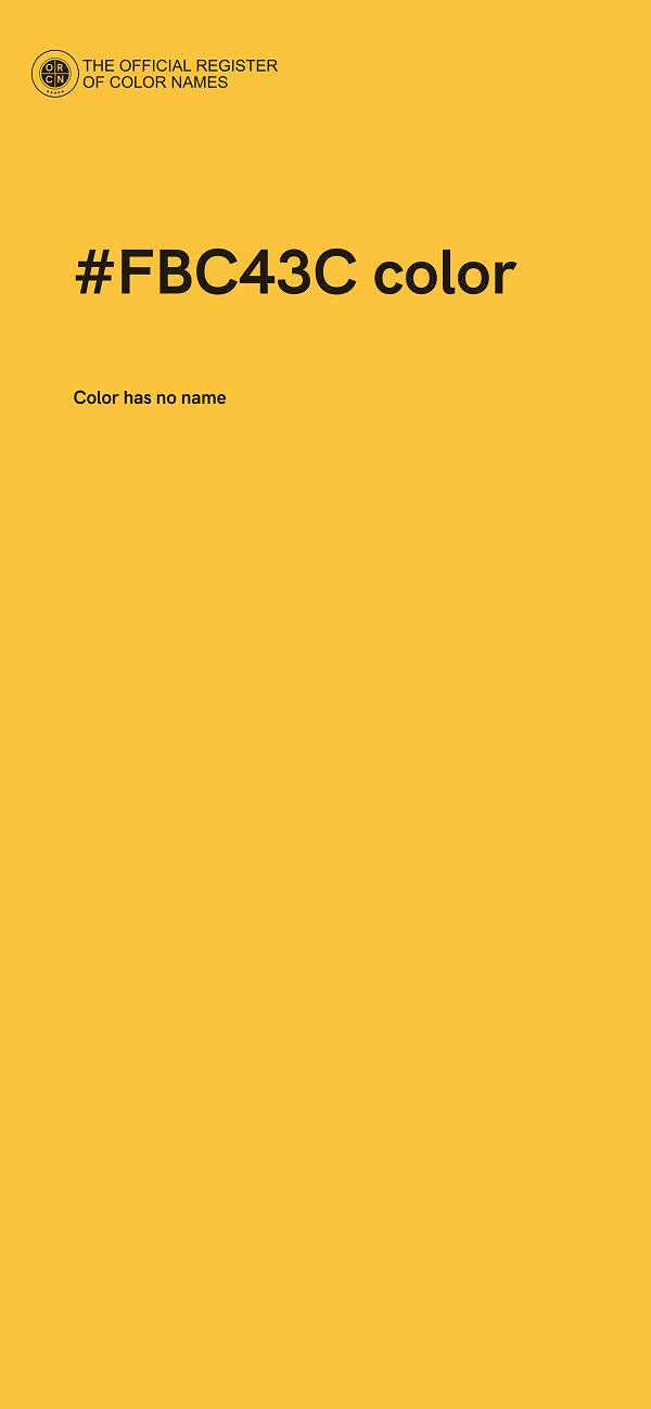 #FBC43C color image