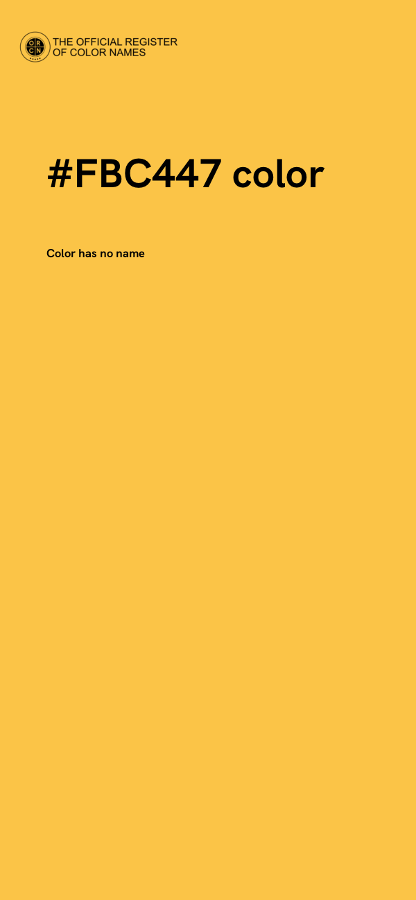 #FBC447 color image