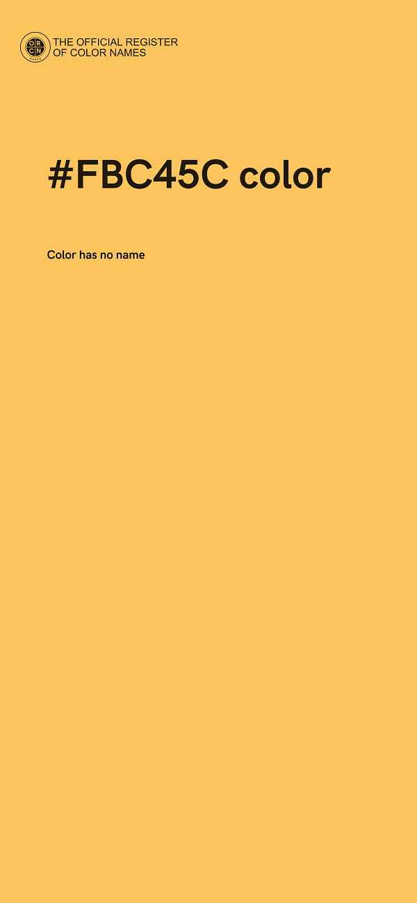 #FBC45C color image