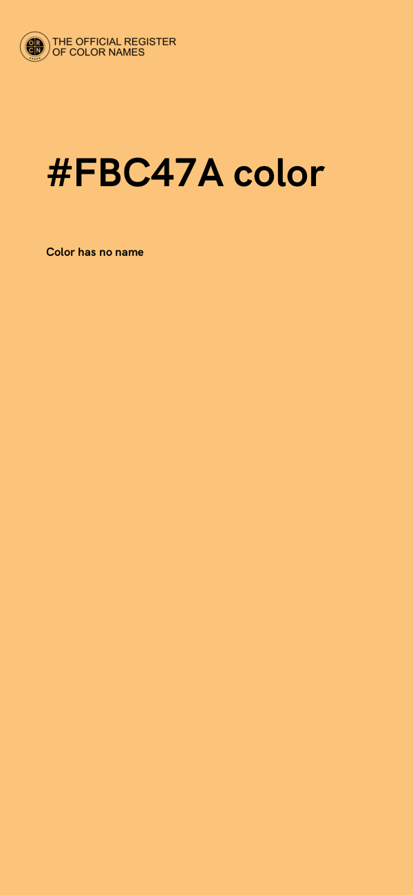 #FBC47A color image