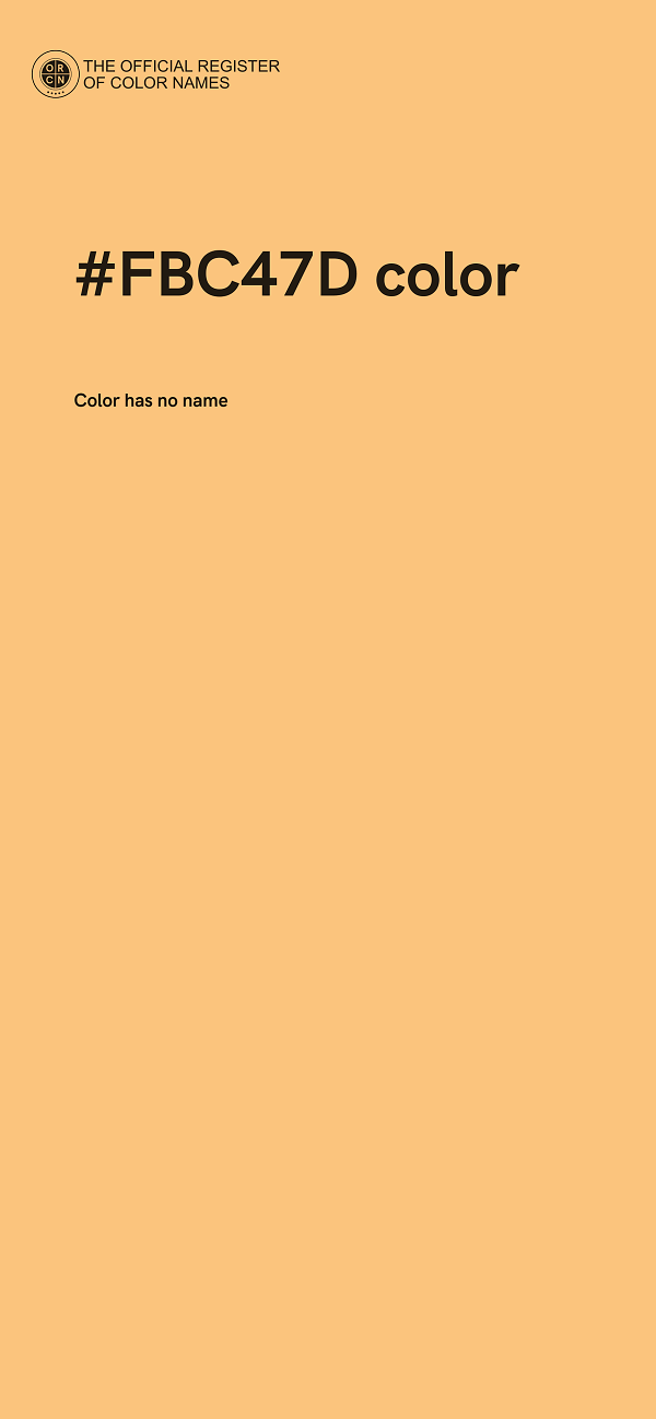 #FBC47D color image