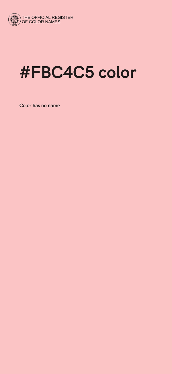 #FBC4C5 color image