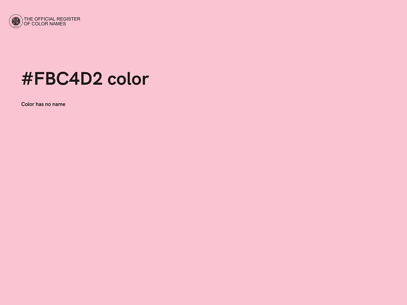 #FBC4D2 color image