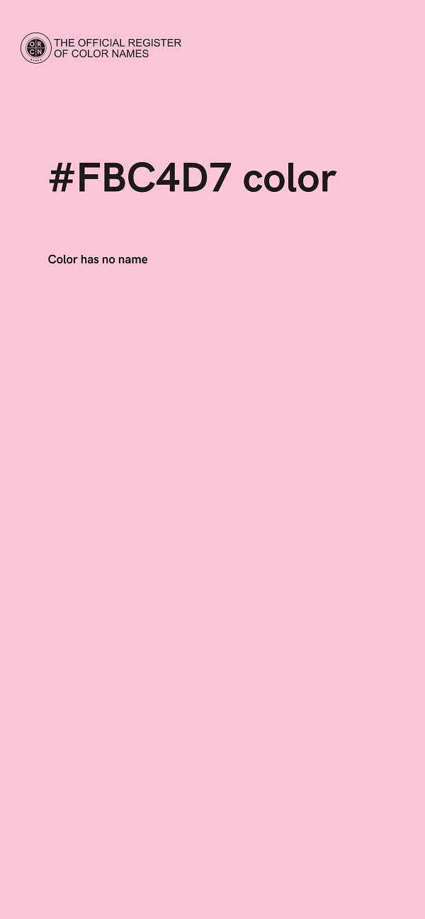 #FBC4D7 color image