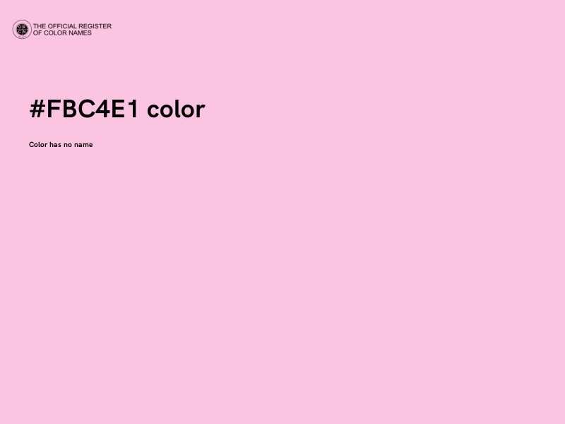 #FBC4E1 color image