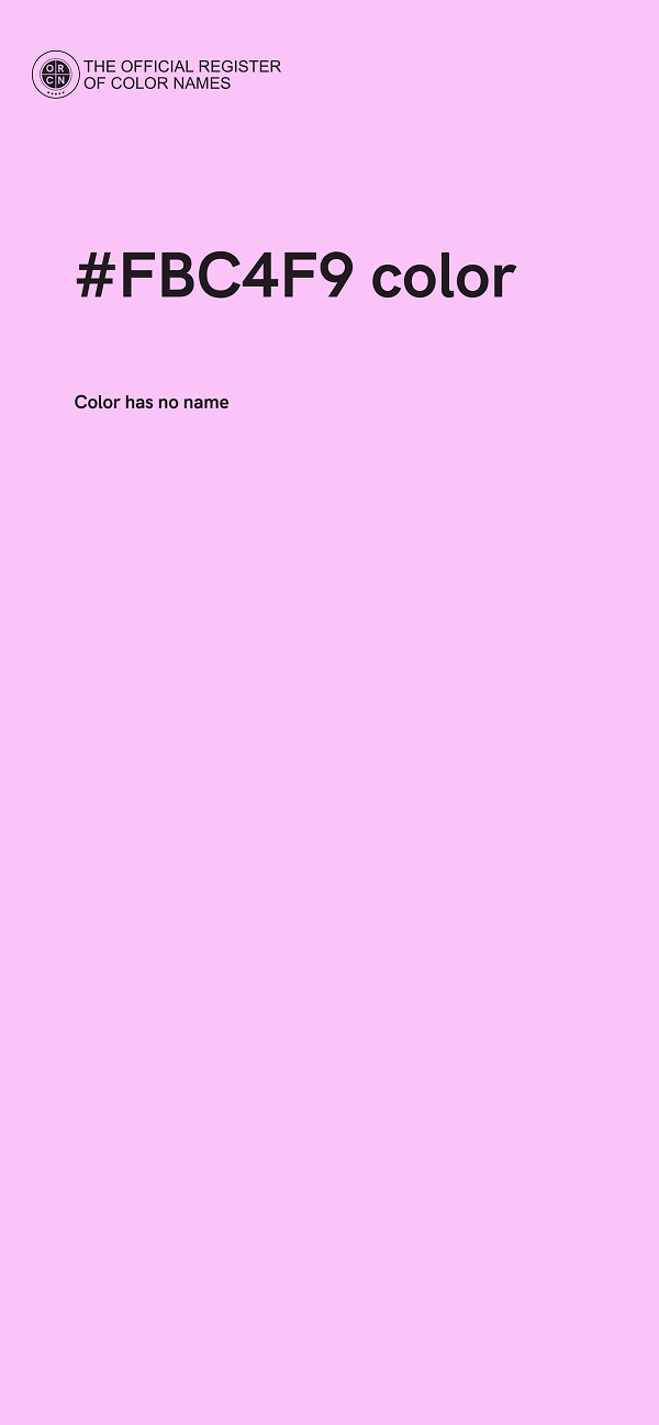 #FBC4F9 color image
