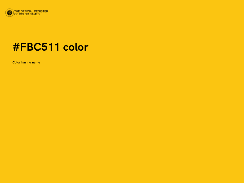 #FBC511 color image