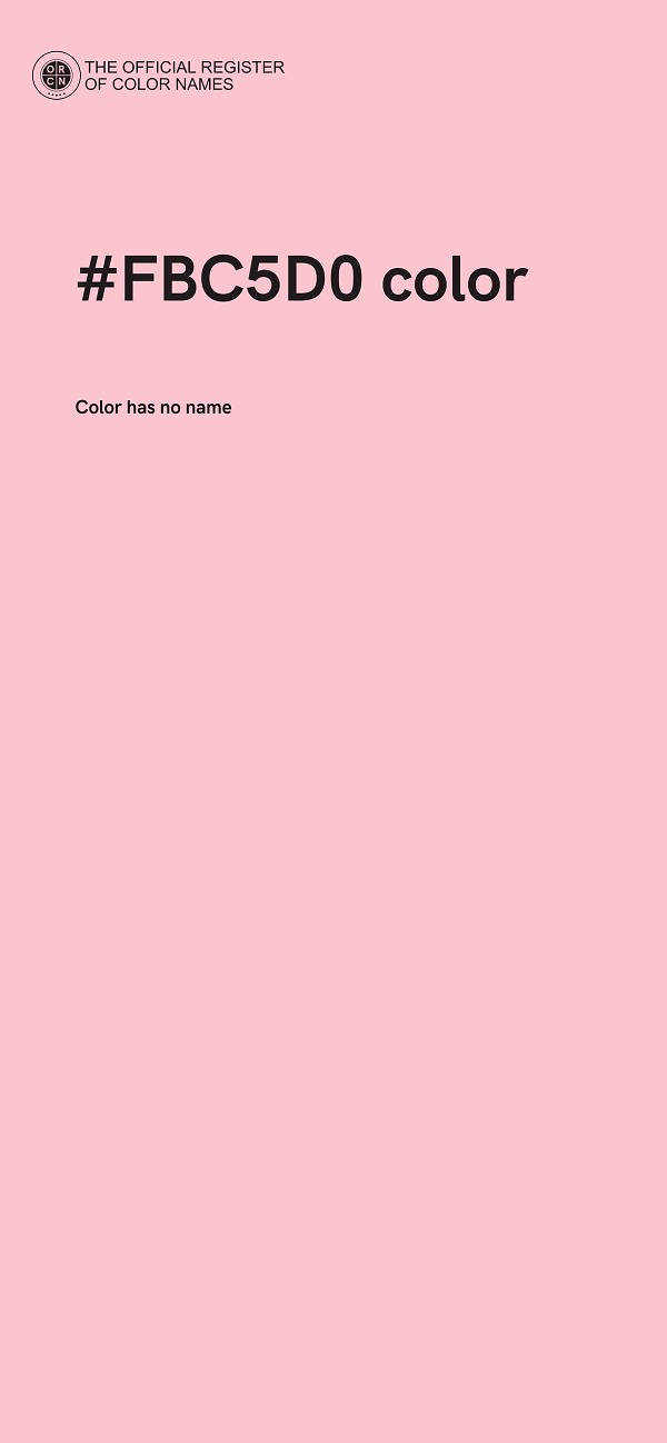 #FBC5D0 color image