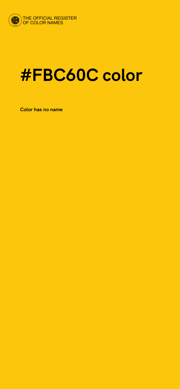 #FBC60C color image