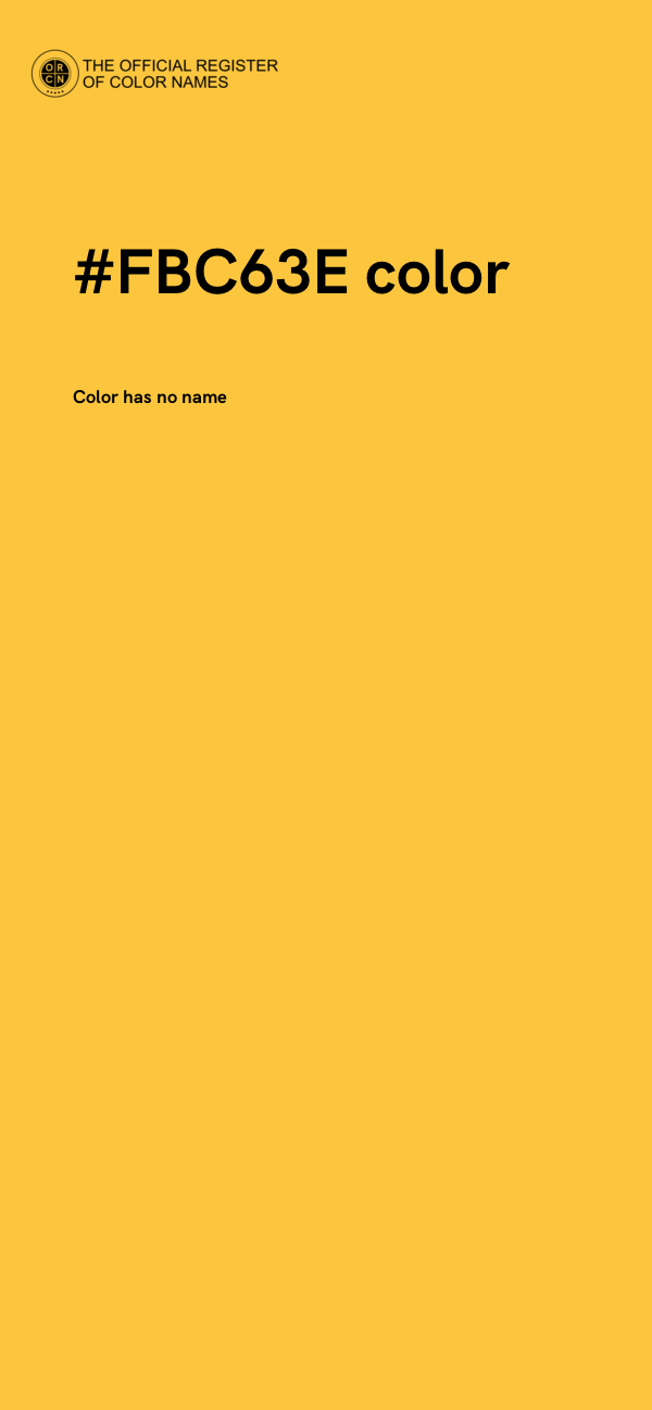 #FBC63E color image