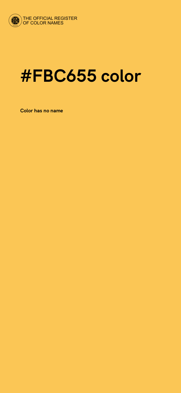 #FBC655 color image