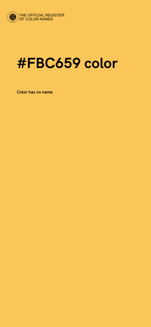 #FBC659 color image