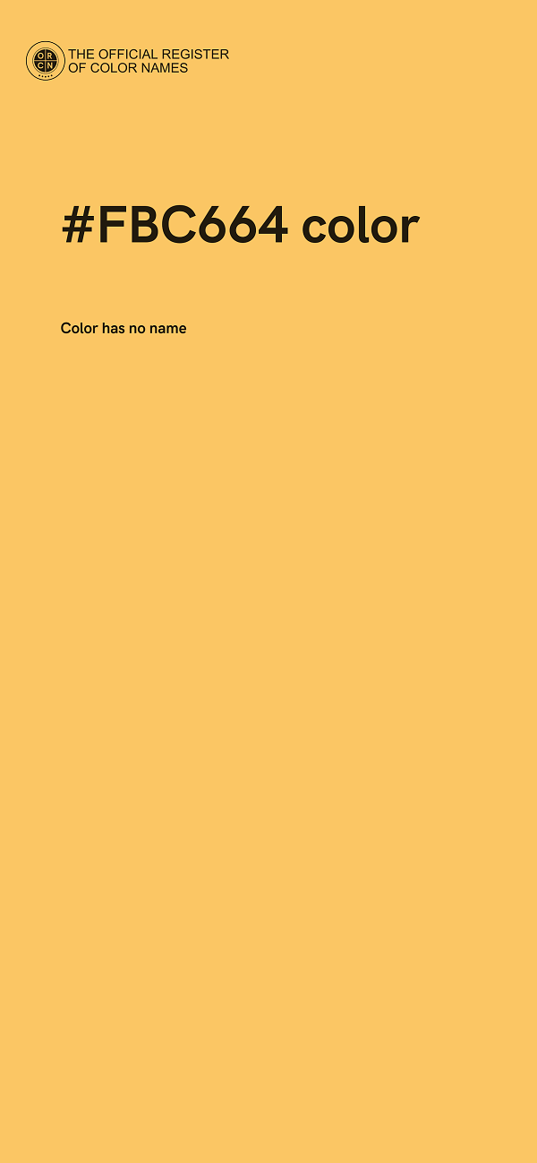 #FBC664 color image