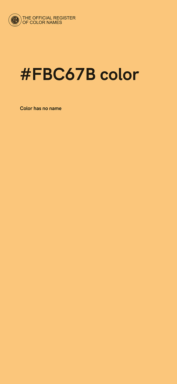 #FBC67B color image
