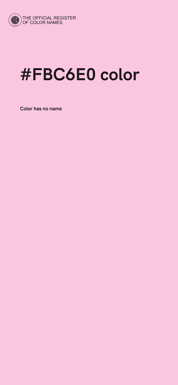 #FBC6E0 color image