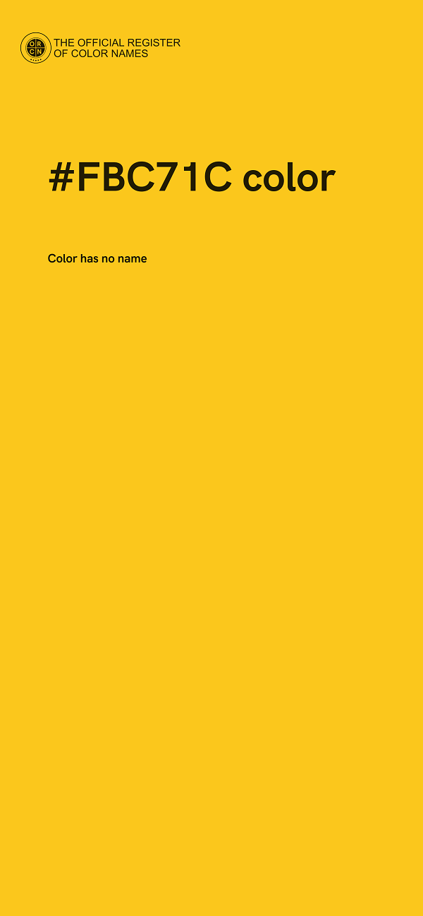 #FBC71C color image