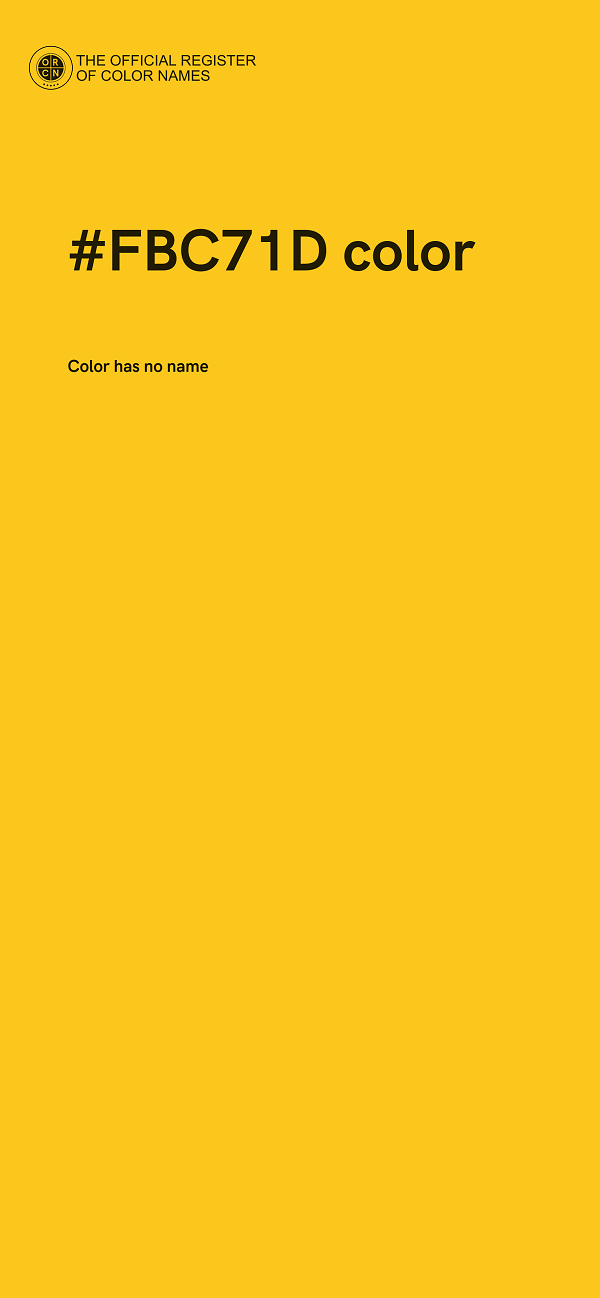 #FBC71D color image