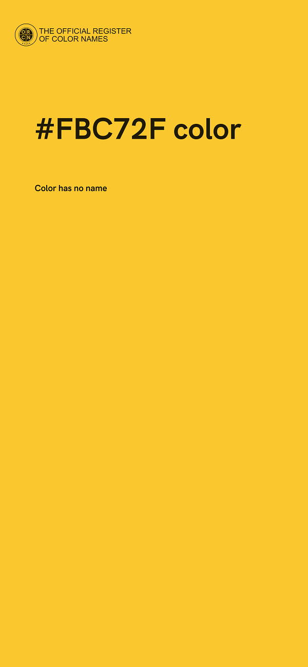 #FBC72F color image