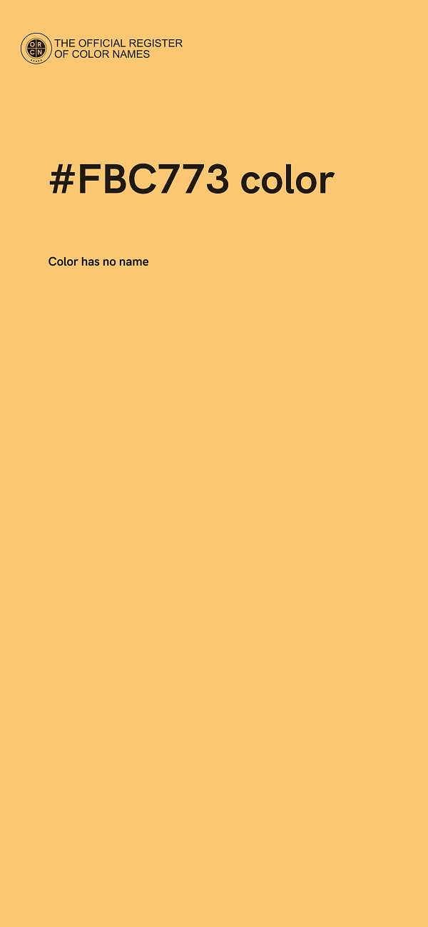 #FBC773 color image
